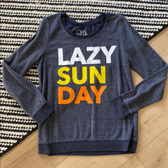 Chaser Tops - Chaser Lazy Sunday Sweatshirt